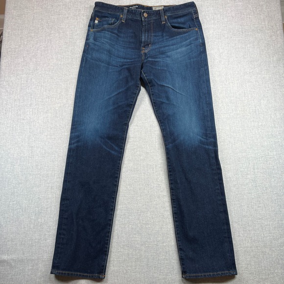AG Adriano Goldschmied The Graduate Jeans Men 34x34 Tailored Leg Denim 360 Blue - Picture 1 of 13